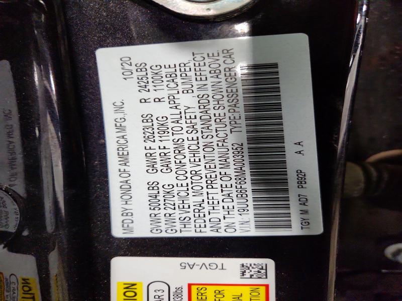 Продаж на аукціоні авто 2021 Acura Tlx, vin: 19UUB6F68MA003952, номер лоту: 77704225