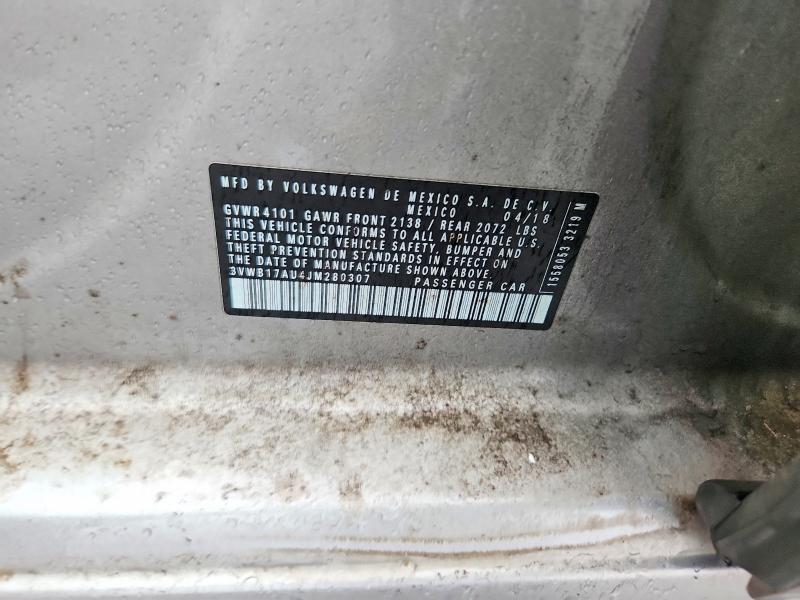Продаж на аукціоні авто 2018 Volkswagen Golf, vin: 3VWB17AU4JM280307, номер лоту: 79359885