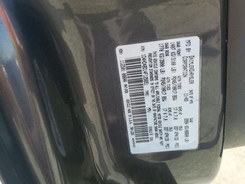 Aukcja sprzedaży 2004 Dodge Durango, vin: 1D4HD48D14F125651, numer aukcji: 77671355
