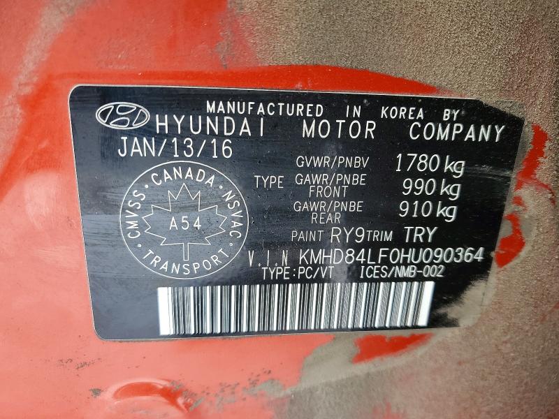 Продажа на аукционе авто 2017 Hyundai Elantra, vin: KMHD84LF0HU090364, номер лота: 77500795