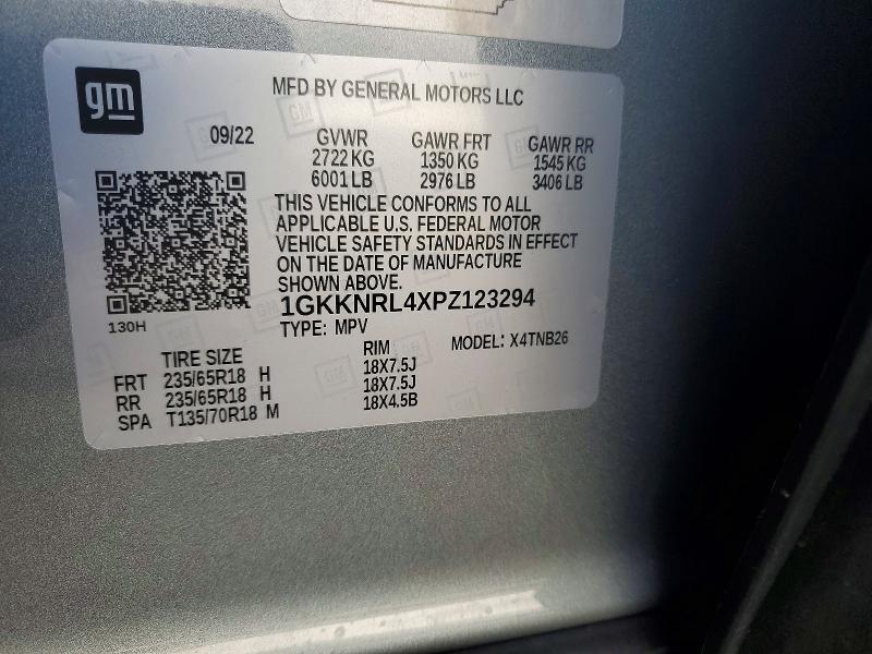 Продаж на аукціоні авто 2023 Gmc Acadia, vin: 1GKKNRL4XPZ123294, номер лоту: 75963525