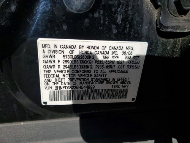 Продажа на аукционе авто 2006 Acura Mdx, vin: 2HNYD18226H544999, номер лота: 74081815