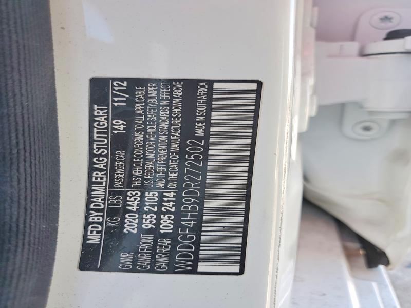 Продажа на аукционе авто 2013 Mercedes-benz C, vin: WDDGF4HB9DR272502, номер лота: 76284445