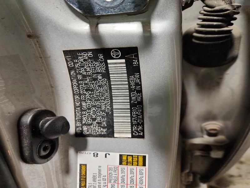 Aukcja sprzedaży 2011 Toyota Prius, vin: JTDKN3DU0B0285259, numer aukcji: 76845015