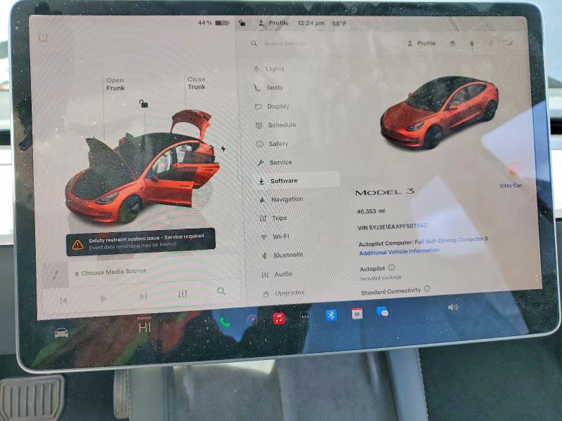 Aukcja sprzedaży 2023 Tesla Model 3, vin: 5YJ3E1EAXPF507943, numer aukcji: 78368345