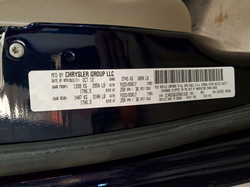 Aukcja sprzedaży 2013 Dodge Grand Caravan, vin: 2C4RDGBG3DR601638, numer aukcji: 78463515