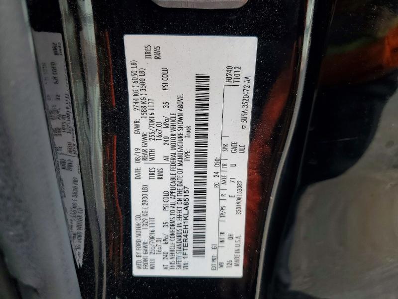 Aukcja sprzedaży 2019 Ford Ranger, vin: 1FTER4EH1KLA85157, numer aukcji: 79010405