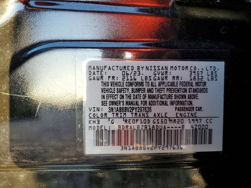 Aukcja sprzedaży 2023 Nissan Sentra, vin: 3N1AB8BV2PY297636, numer aukcji: 77917265