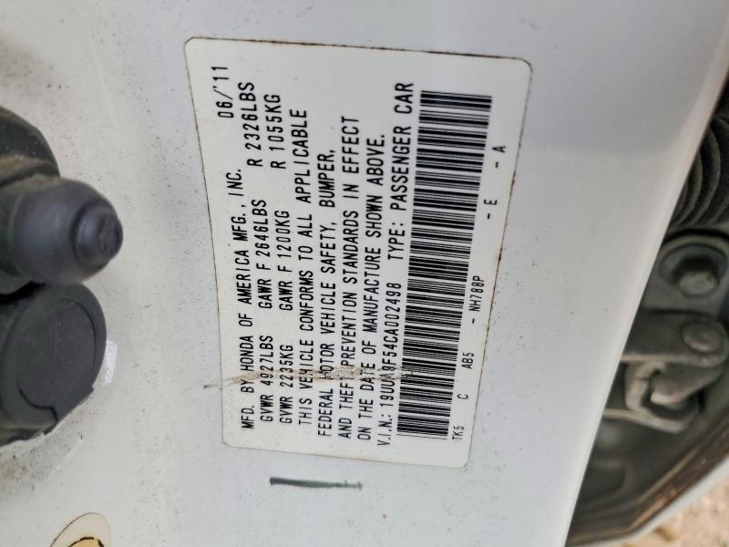 Aukcja sprzedaży 2012 Acura Tl, vin: 19UUA9F54CA002498, numer aukcji: 78879575