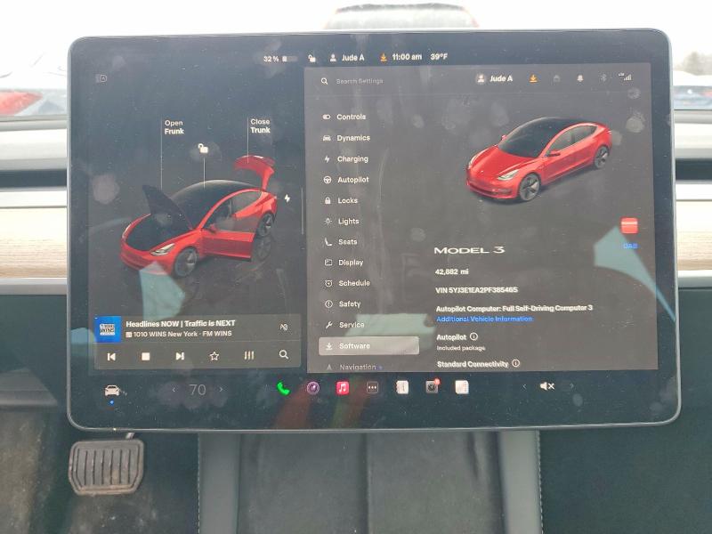 77507375 :رقم المزاد ، 5YJ3E1EA2PF385465 vin ، 2023 Tesla Model 3 مزاد بيع