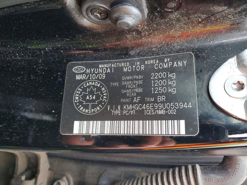 Aukcja sprzedaży 2009 Hyundai Genesis, vin: KMHGC46E99U053944, numer aukcji: 76982555