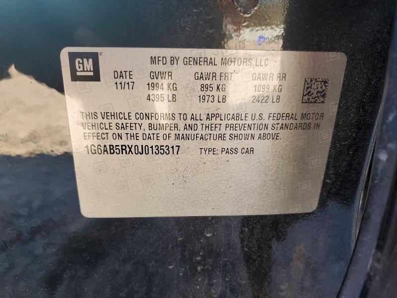 Aukcja sprzedaży 2018 Cadillac Ats, vin: 1G6AB5RX0J0135317, numer aukcji: 77113805