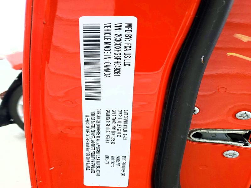 Aukcja sprzedaży 2023 Dodge Charger, vin: 2C3CDXHG8PH649261, numer aukcji: 75061505