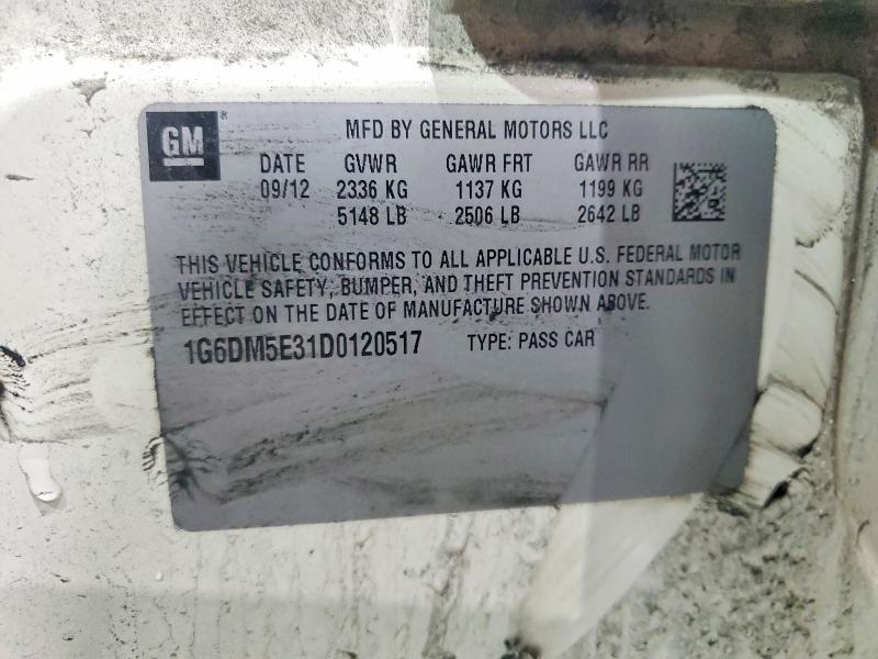 Продаж на аукціоні авто 2013 Cadillac Cts, vin: 1G6DM5E31D0120517, номер лоту: 75700525