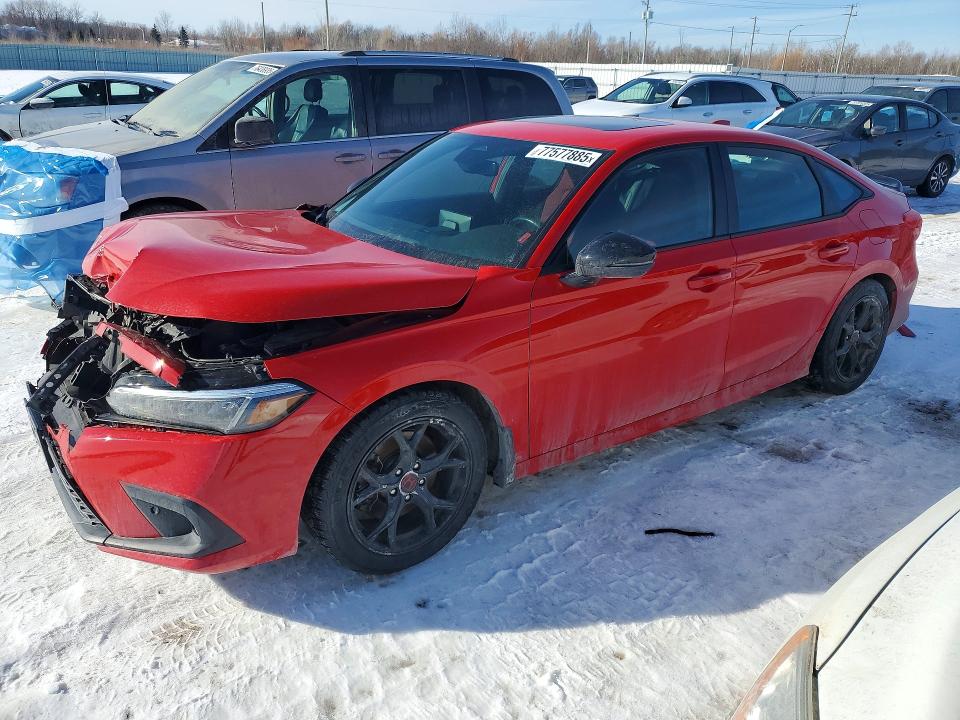 2022 Honda Civic მანქანა იყიდება აუქციონზე, vin: 2HGFE1E56NH080494, აუქციონის ნომერი: 77577885
