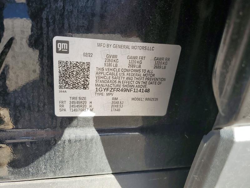 2022 Cadillac Xt4 Sport მანქანა იყიდება აუქციონზე, vin: 1GYFZFR49NF114148, აუქციონის ნომერი: 75662025