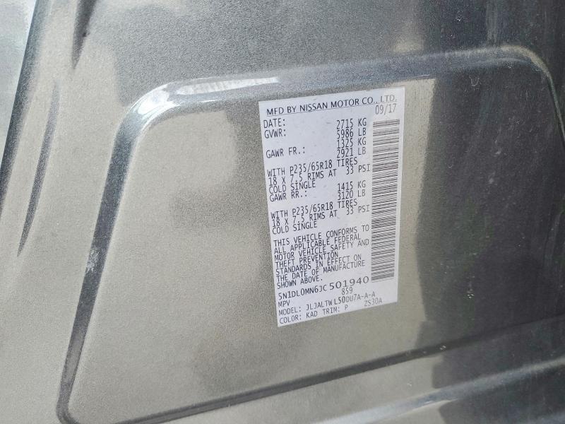 Aukcja sprzedaży 2018 Infiniti Qx60, vin: 5N1DL0MN6JC501940, numer aukcji: 78312595