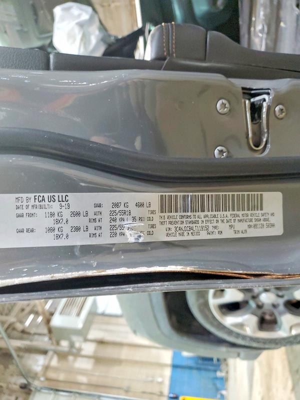 77967635 :رقم المزاد ، 3C4NJDCB4LT119152 vin ، 2020 Jeep Compass مزاد بيع