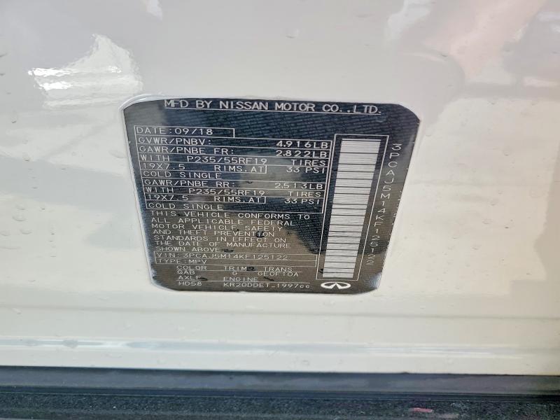 Продаж на аукціоні авто 2019 Infiniti Qx50, vin: 3PCAJ5M14KF125122, номер лоту: 76121035