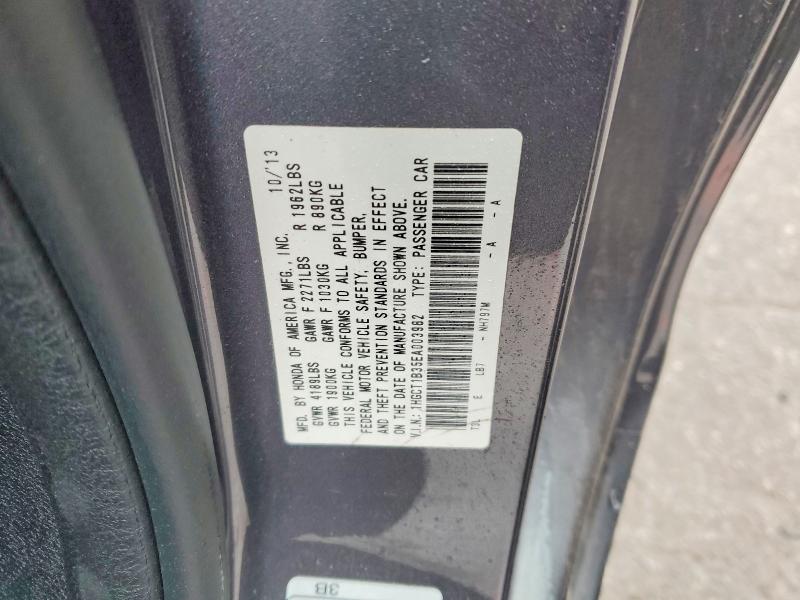 Auction sale of the 2014 Honda Accord, vin: 1HGCT1B35EA003982, lot number: 76216015