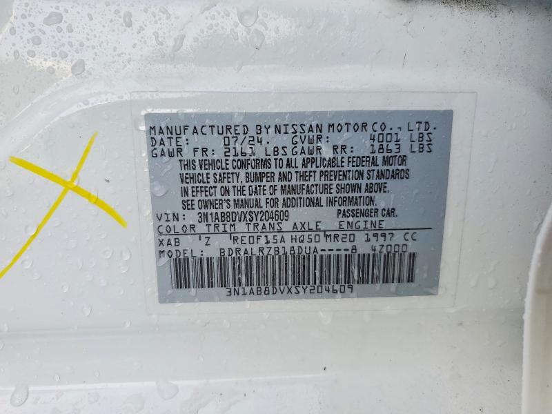 Продажа на аукционе авто 2025 Nissan Sentra, vin: 3N1AB8DVXSY204609, номер лота: 78053705
