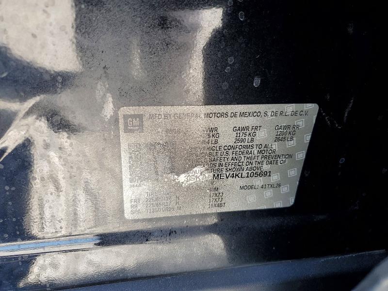 48567736 :رقم المزاد ، 3GKALMEV4KL105691 vin ، 2019 Gmc Terrain مزاد بيع