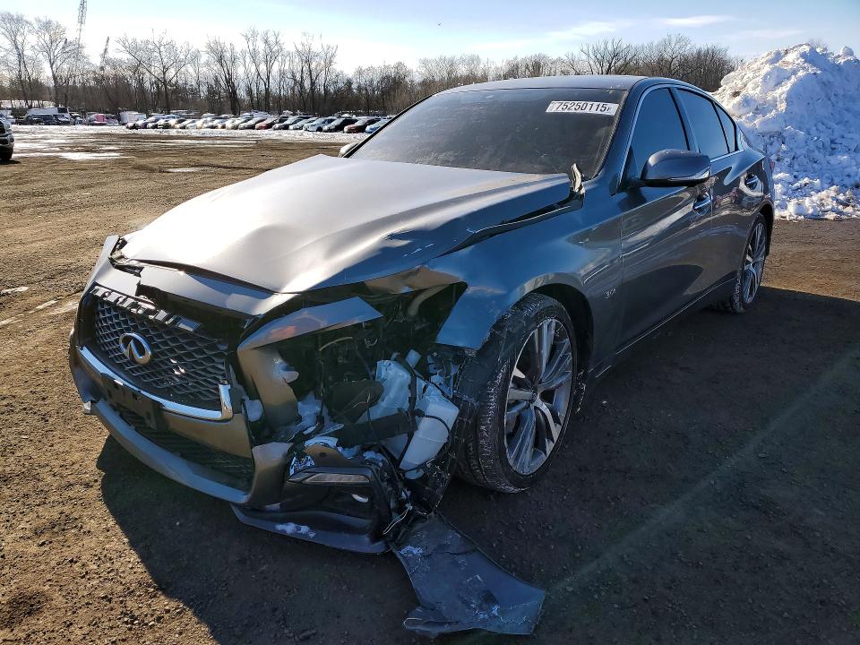 75250115 :رقم المزاد ، JN1EV7AR1KM556054 vin ، 2019 Infiniti Q50 مزاد بيع