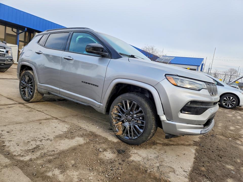 2022 Jeep Compass მანქანა იყიდება აუქციონზე, vin: 3C4NJDCBXNT223907, აუქციონის ნომერი: 78090155