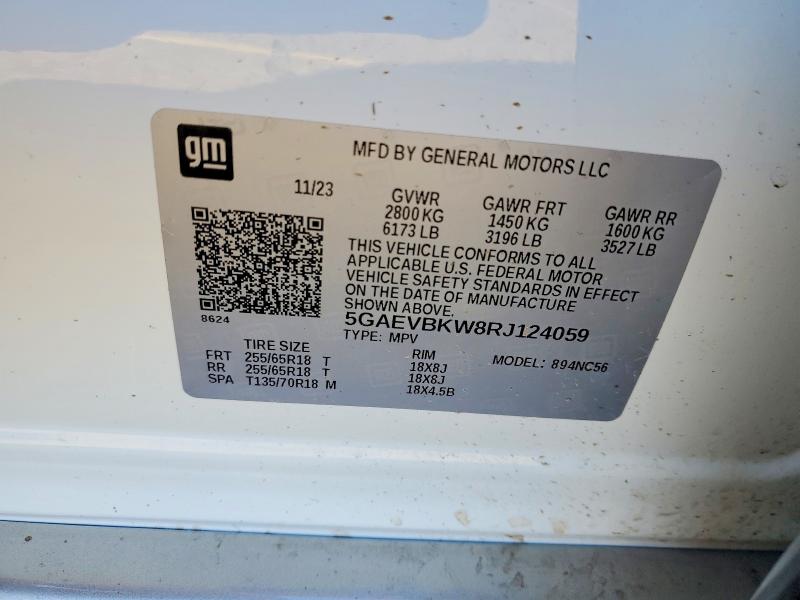 Aukcja sprzedaży 2024 Buick Enclave, vin: 5GAEVBKW8RJ124059, numer aukcji: 78784755