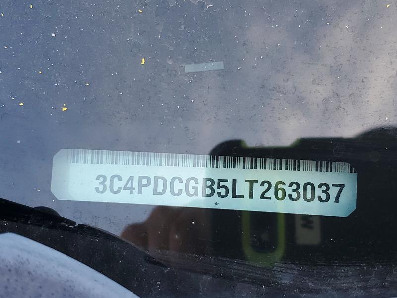 2020 Dodge Journey მანქანა იყიდება აუქციონზე, vin: 3C4PDCGB5LT263037, აუქციონის ნომერი: 77433695