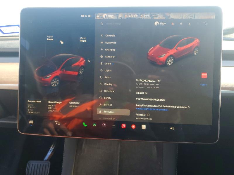 2023 Tesla Model Y მანქანა იყიდება აუქციონზე, vin: 7SAYGDEE4PA053175, აუქციონის ნომერი: 75882655