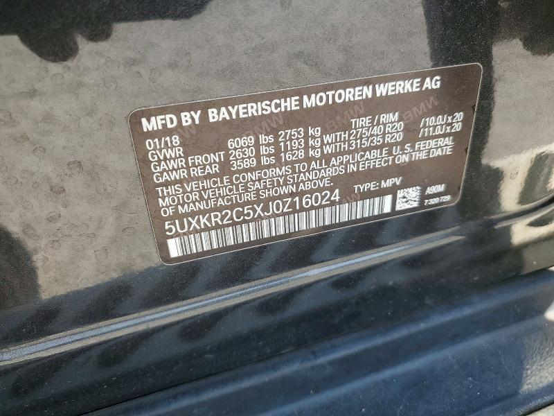 Продажа на аукционе авто 2018 Bmw X5, vin: 5UXKR2C5XJ0Z16024, номер лота: 77935395