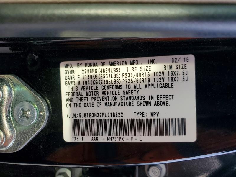 Продаж на аукціоні авто 2015 Acura Rdx, vin: 5J8TB3H32FL016622, номер лоту: 78807015