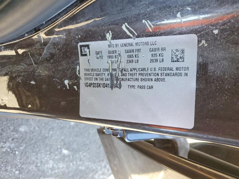 74129345 :رقم المزاد ، 1G4PS5SK1D4132943 vin ، 2013 Buick Verano مزاد بيع
