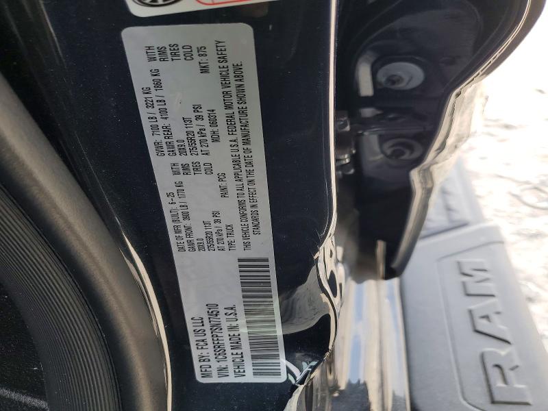 Продаж на аукціоні авто 2025 Ram 1500, vin: 1C6SRFFP7SN774510, номер лоту: 76490545