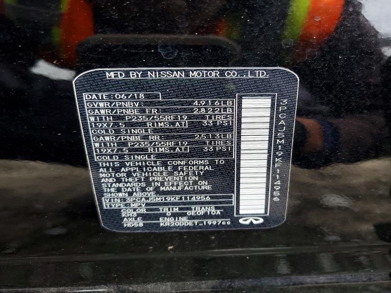 Продажа на аукционе авто 2019 Infiniti Qx50, vin: 3PCAJ5M19KF114956, номер лота: 78650315