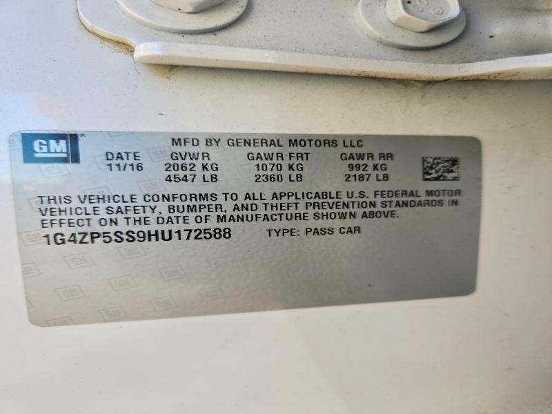 Продаж на аукціоні авто 2017 Buick Lacrosse, vin: 1G4ZP5SS9HU172588, номер лоту: 76164645
