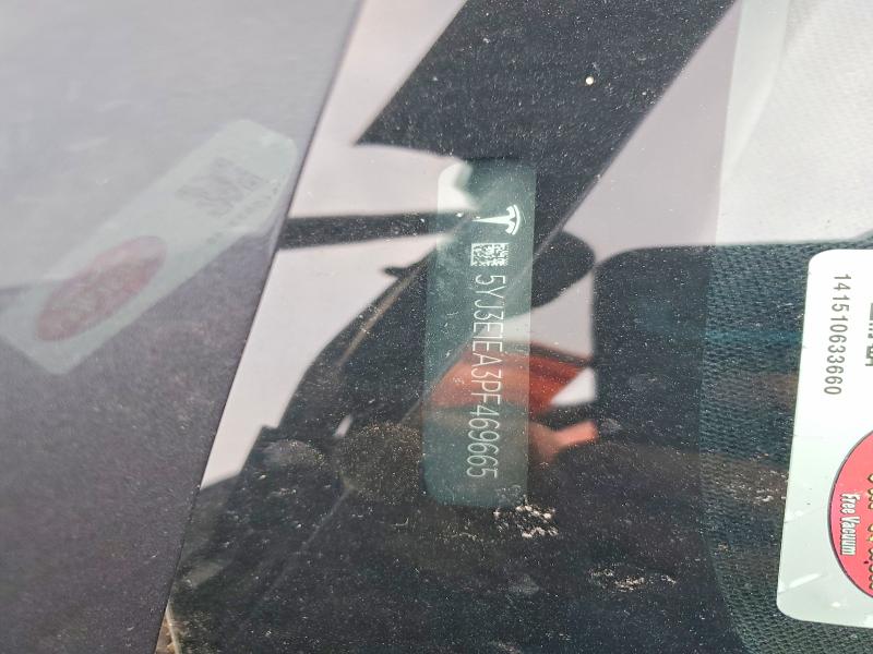 Aukcja sprzedaży 2023 Tesla Model 3, vin: 5YJ3E1EA3PF469665, numer aukcji: 74621945
