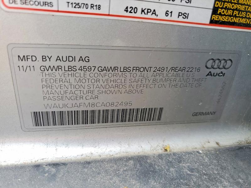 Продажа на аукционе авто 2012 Audi A3, vin: WAUKJAFM8CA082495, номер лота: 79413595