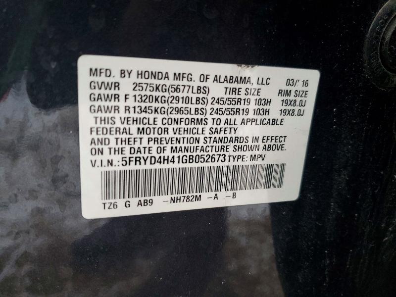 Продажа на аукционе авто 2016 Acura Mdx, vin: 5FRYD4H41GB052673, номер лота: 75472685