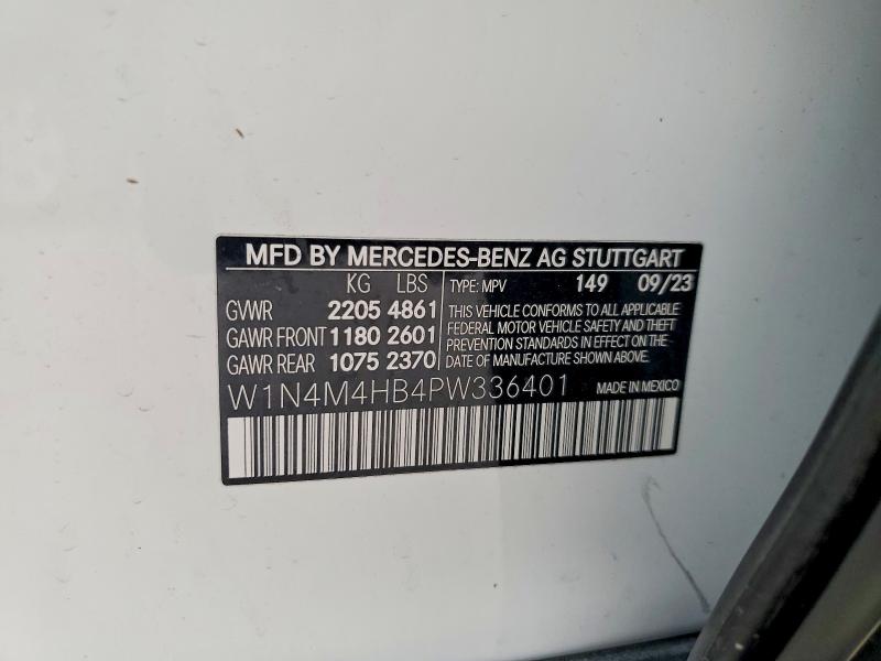 Продажа на аукционе авто 2023 Mercedes-benz Glb, vin: W1N4M4HB4PW336401, номер лота: 78607265
