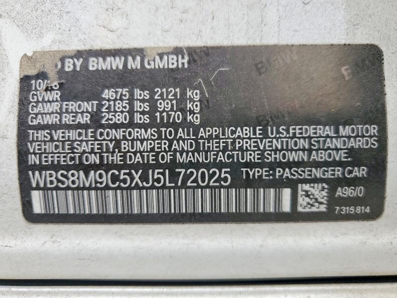 Продажа на аукционе авто 2018 Bmw M3, vin: WBS8M9C5XJ5L72025, номер лота: 77547245