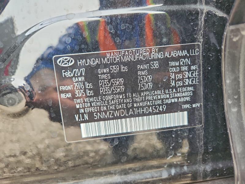 Продажа на аукционе авто 2017 Hyundai Santa Fe Sport, vin: 5NMZWDLA1HH045249, номер лота: 77218225