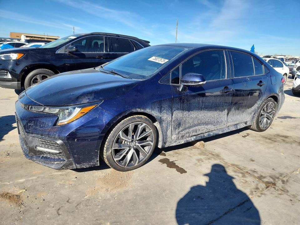 75827575 :رقم المزاد ، 5YFS4MCE3MP086833 vin ، 2021 Toyota Corolla مزاد بيع