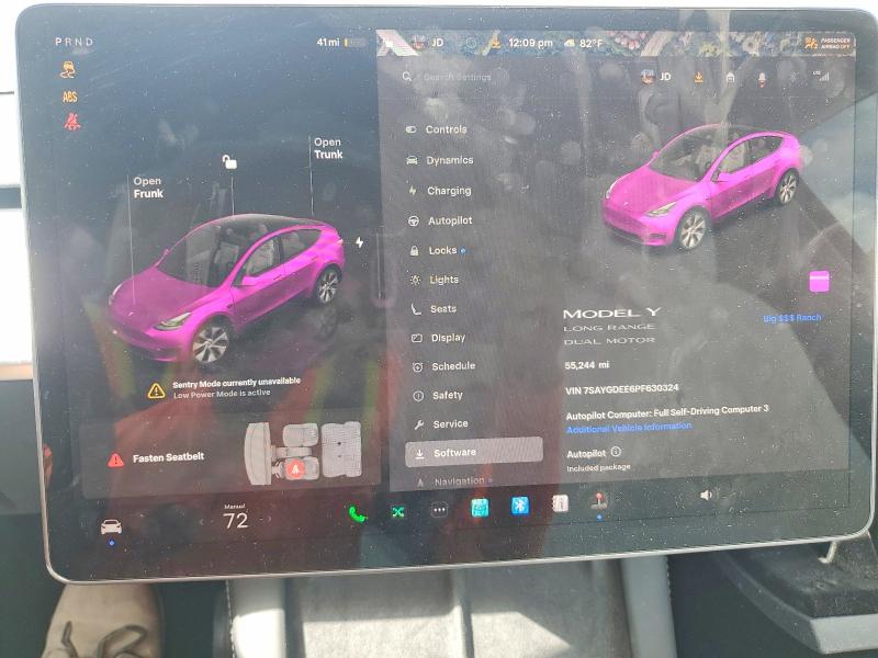 Продажа на аукционе авто 2023 Tesla Model Y, vin: 7SAYGDEE6PF630324, номер лота: 78097435