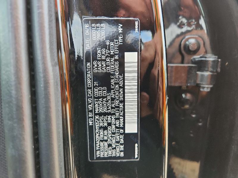77130665 :رقم المزاد ، YV4A22PK7H1105736 vin ، 2017 Volvo Xc90 مزاد بيع