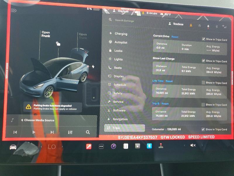 76620035 :رقم المزاد ، 5YJ3E1EA4KF337507 vin ، 2019 Tesla Model 3 مزاد بيع