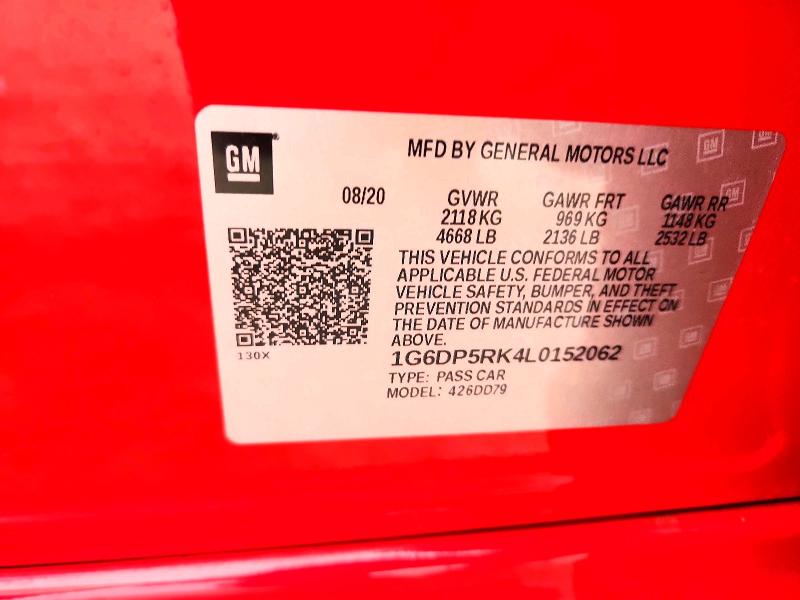 Продажа на аукционе авто 2020 Cadillac Ct5, vin: 1G6DP5RK4L0152062, номер лота: 74971465