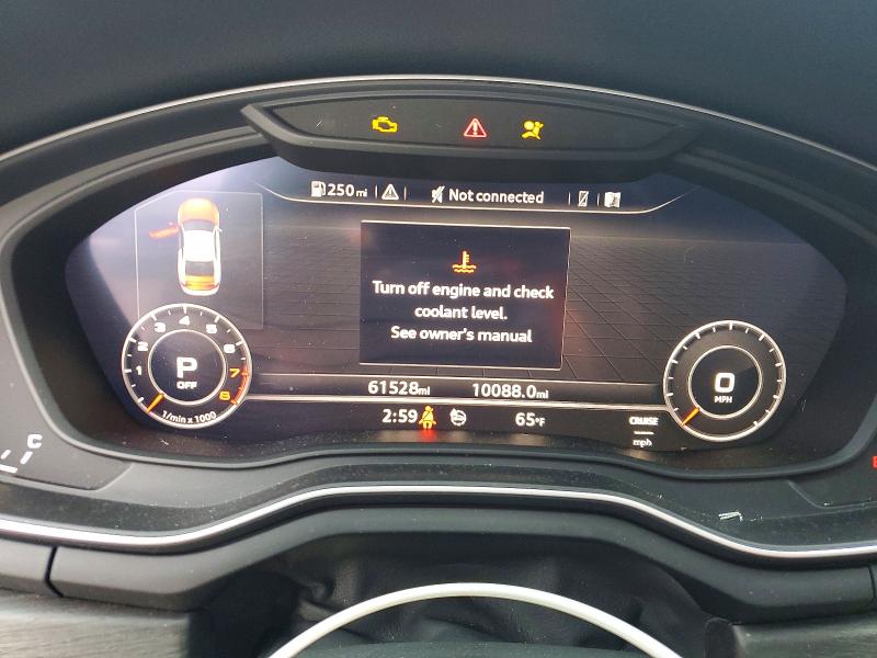 77625565 :رقم المزاد ، WAUTNAF54KA068481 vin ، 2019 Audi A5 مزاد بيع