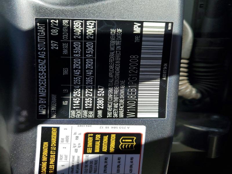 Aukcja sprzedaży 2023 Mercedes-benz Glc Coupe, vin: W1N0J8EB1PG129008, numer aukcji: 78736155